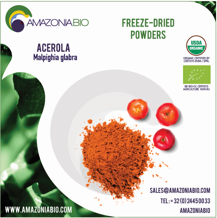 Organic Acerola FreezeDried Powder Ekowarehouse